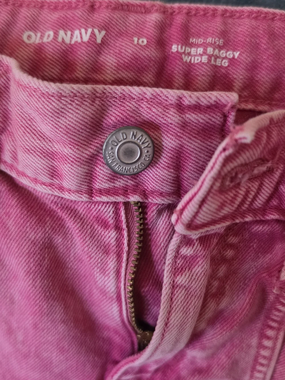 Old Navy Hot Pink Cargo Flare Jeans